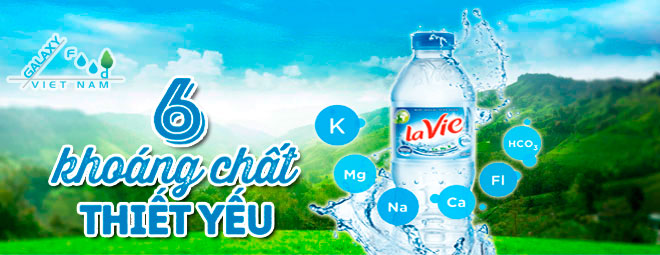 Có 6 loại khoáng chất trong chai nước khoáng thiên nhiên Lavie